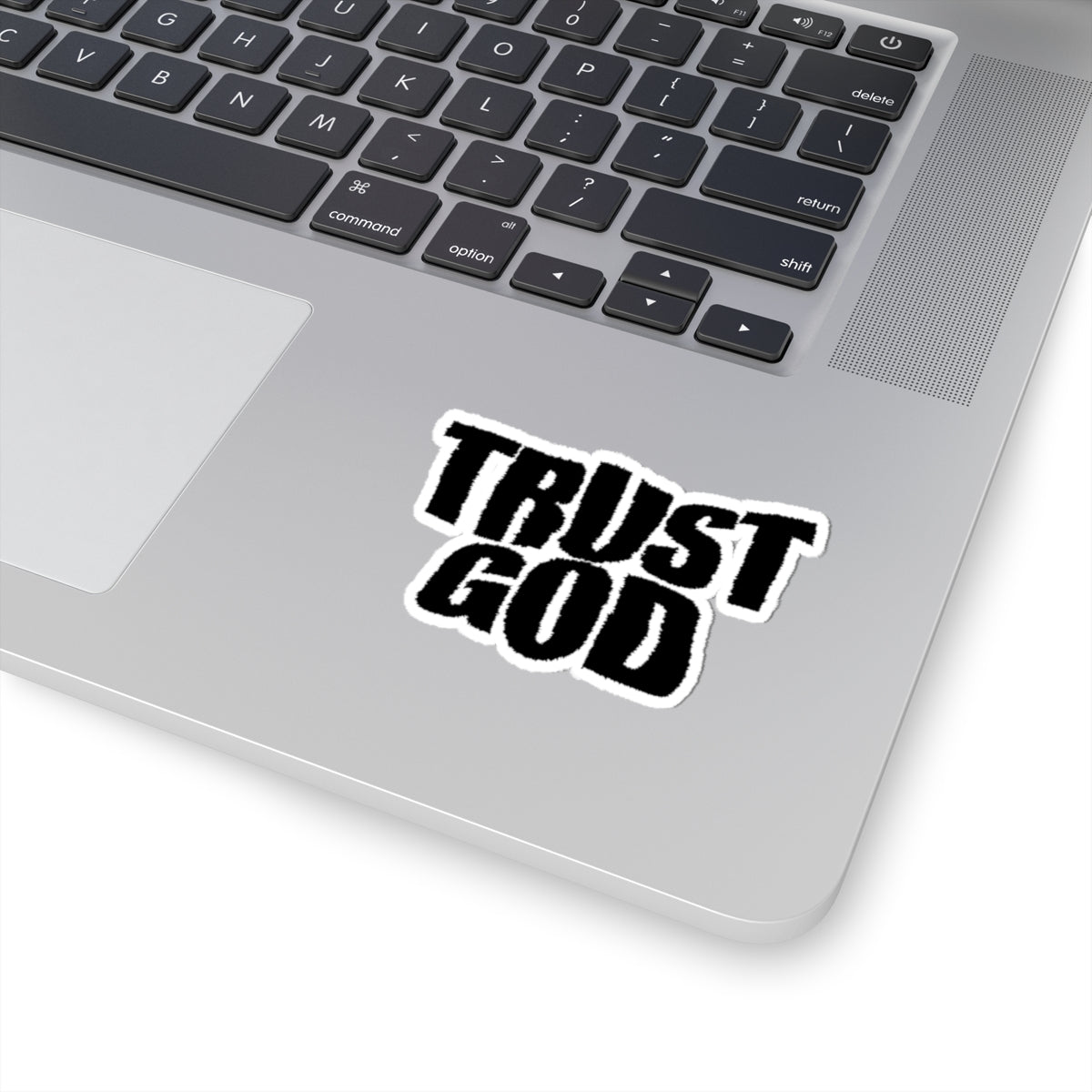 Motivational Kiss-Cut Stickers - 'Trust God' Durable Vinyl